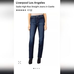 Liverpool Dark Blue Straight Leg Jeans
